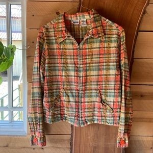 Vintage Lightweight Plaid Jacket